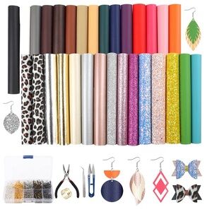 Assorted Color Vinyl Sheets for Crafting
